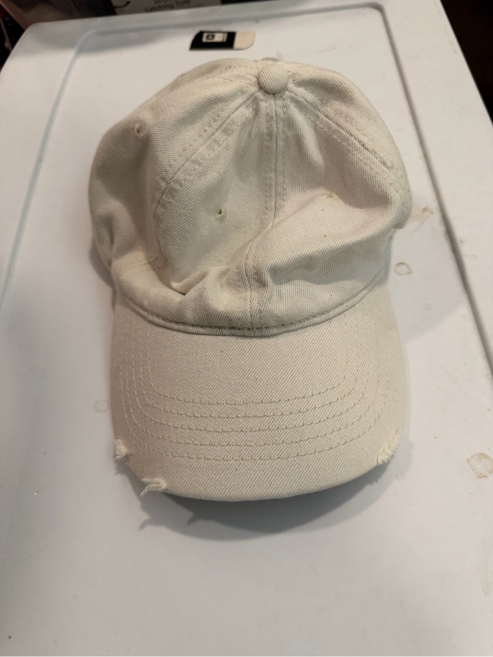 Time and Tru Adjustable One size fits Most Hat cap distressed tan NEW